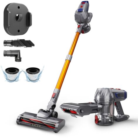 Aspirateur balai sans fil 11000Pa 150W – Autonomie 40min – Capacité 0.9L – Pour sols durs et tapis – Élimine les poils d'animaux
