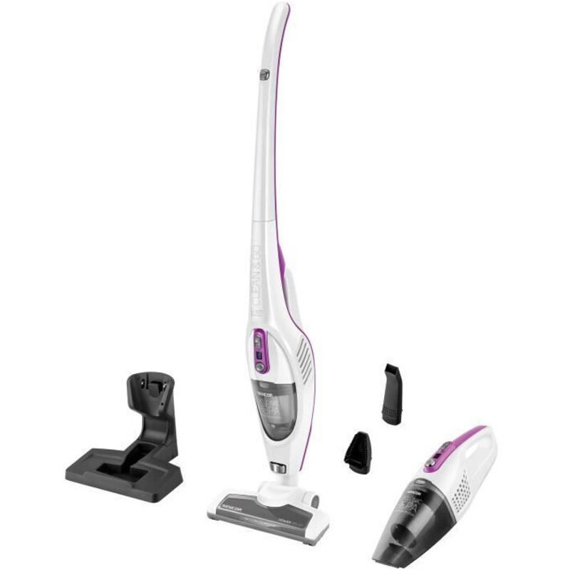 Sencor - Aspirateur Balai sans fil 2-en-1 svc 7814VT - 110 w - 76 dB - 0,5 l - Blanc / Violet