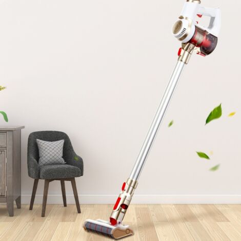 Aspirateur Balai sans Fil 4 en 1 Léger Sac Silencieux Puissant 130W/6kpa-10kpa Aspirateur à Main pour Tapis Sols