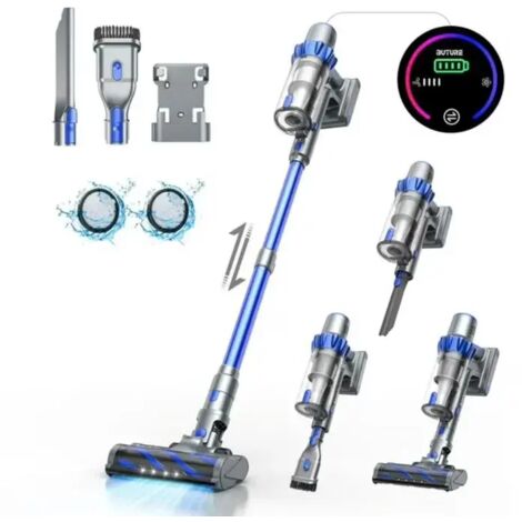 Aspirateur Balai sans fil 6 en 1 BUTURE - 48000pa- 55 Min Autonomie- Écran LED - GreenEye - Léger-1.5L - Moteur sans balais