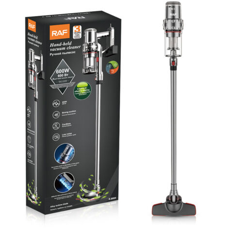 Aspirateur balai sans fil 600W – Vitesse 38000 tr/min – Aspiration 9-11 Kpa – Design léger pour sols durs et tapis - 9-11Kpa