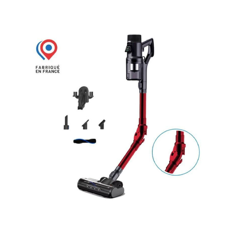 Eziclean - Aspirateur Balai sans fil Cycloboost FR8 Flex - 19 Kpa - Batterie Lithium - Fabriqué en France