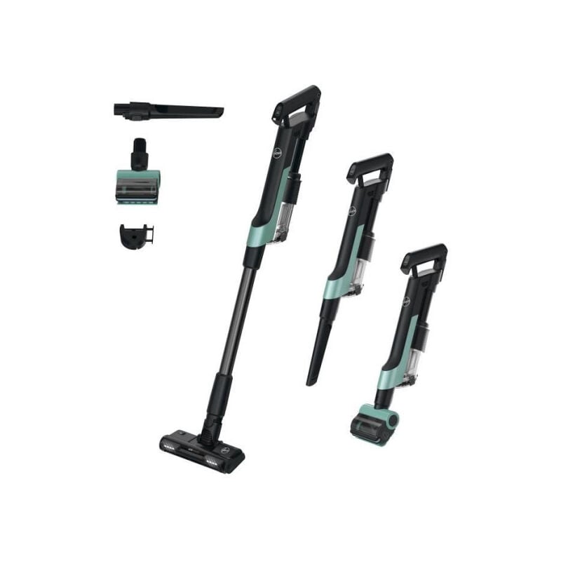 Hoover - Aspirateur Balai sans Fil HF201P - Ultra-léger, Puissant 50AW, Turbobrosse Spécial Animaux, Technologie Ultra Compact