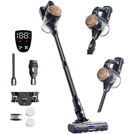 Aspirateur Balai Sans Fil - Proscenic P11 Lite - Forte Aspiration 40KPA /400W - 50 min d'autonomie - Anti-Enroulement - Filtration à 5 couches - 550ml