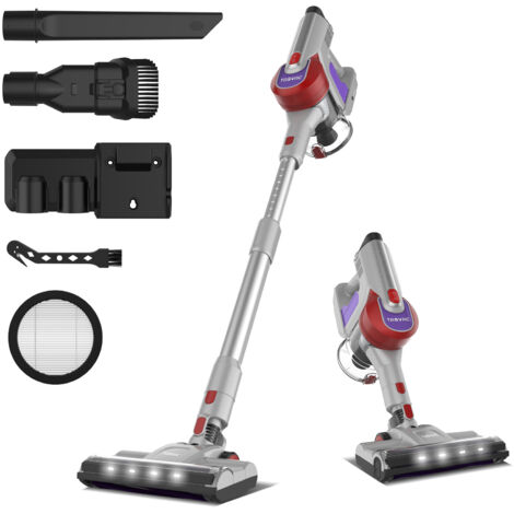 Aspirateur balai sans fil TASVAC S8 RED avec écran LED et brosse à rouleau souple