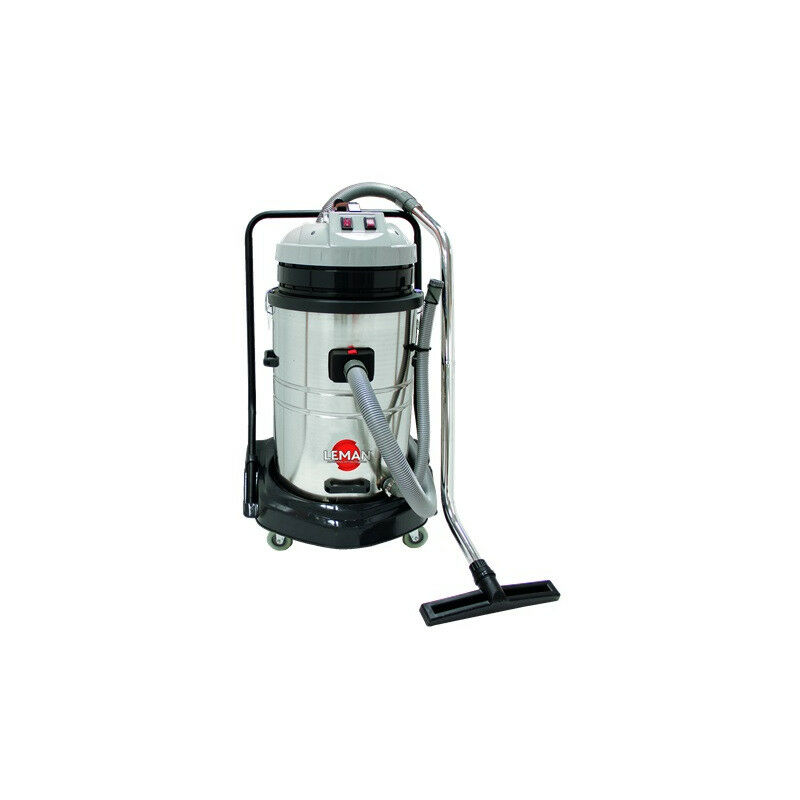 Leman - Aspirateur Inox eau et poussières 70L 1250W + Accessoires - ASP701