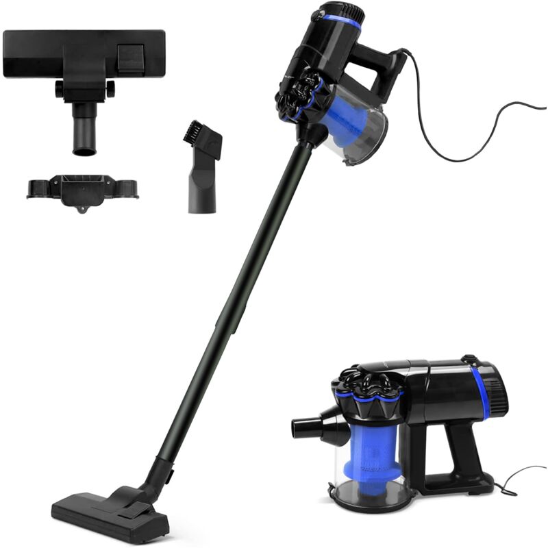 Mediawave Store - Aspirateur Cyclonique 1000W 3 en 1 Balai Électrique avec Filtre hepa et Câble Couleur: Bleu