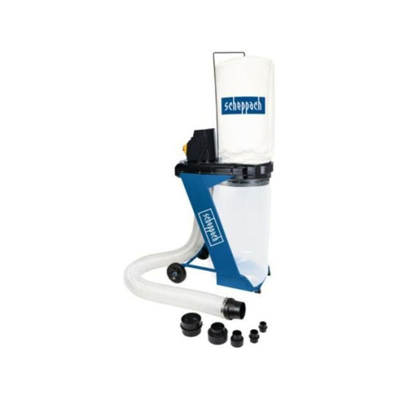 Aspirateur d'atelier de 75L Scheppach DC500 - 550W - 1150 m³/h - 6 adaptateurs