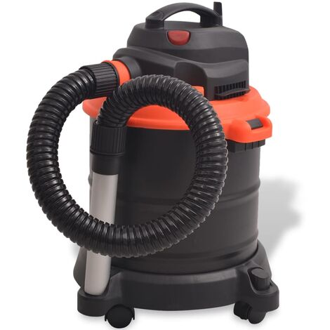 Aspirateur de cendre 1200 W 20 L Noir et Orange