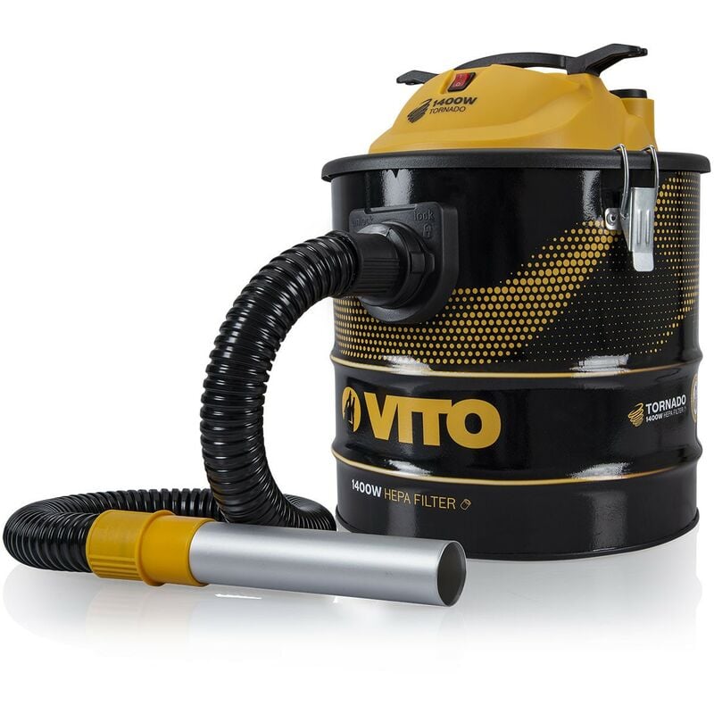 Vito Pro-power - Aspirateur de cendres tornado 1400W 18L Filtre hepa Fonction Souffleur vito