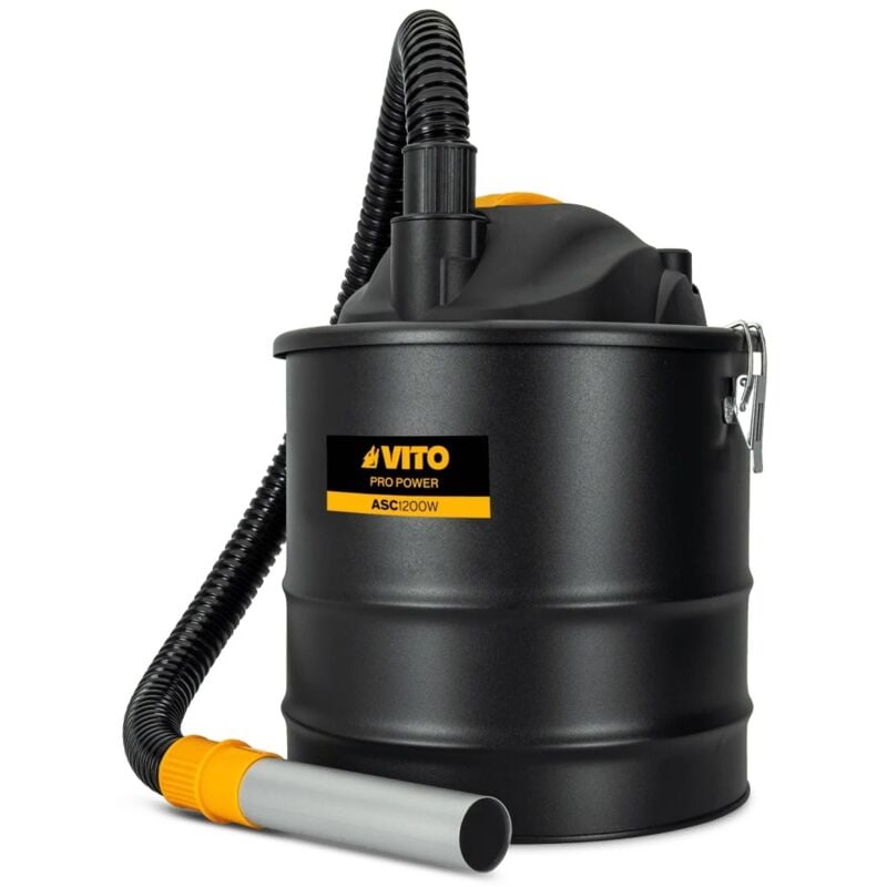 Vito Pro-power - Aspirateur et Souffleur de cendres 1200W Cuve 18L Filtre hepa vito