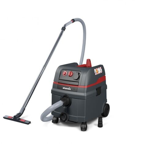Aspirateur de chantier 25 L – 1600 W avec nettoyage automatique du filtre – Dépression élevée pour poussières non dangereuses – Starmix - L-1625