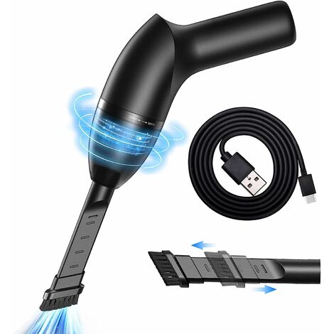 Aspirateur de clavier d'ordinateur 4300 Pa Mini aspirateur rechargeable à super aspiration, aspirateur portable sans fil pour tapis, canapé, ordinateur portable