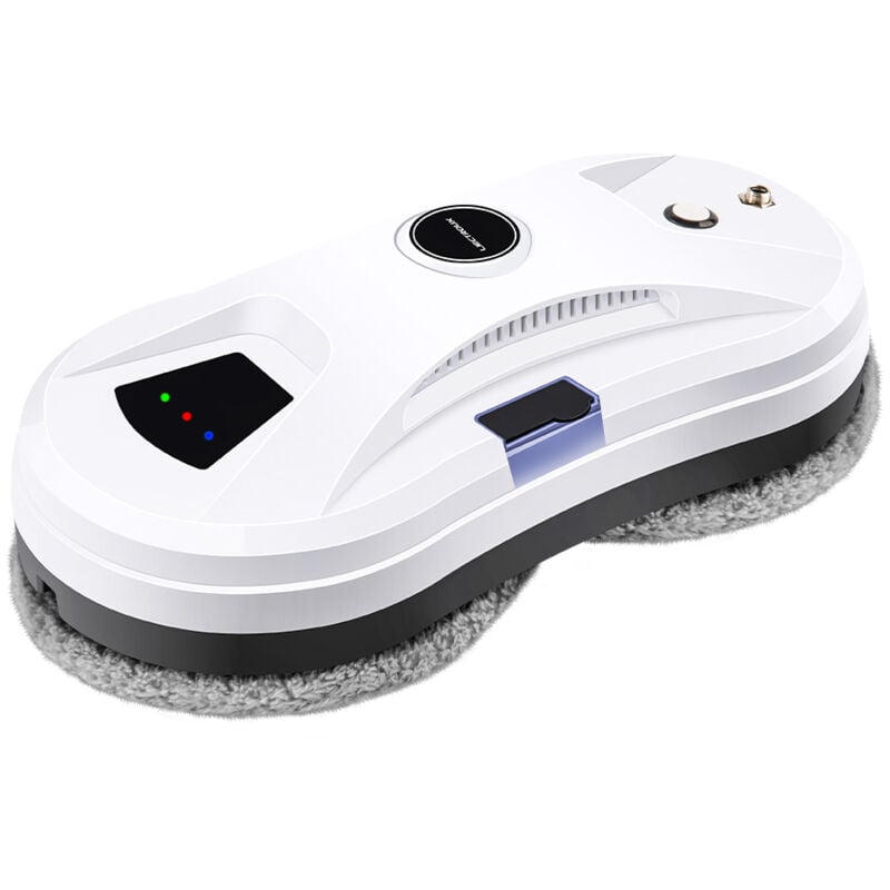 Liectroux - Aspirateur de fenêtre robot, jet d'eau unique, aspiration 2800 Pa, réservoir d'eau 30 ml, détection de bordure, télécommande, protection