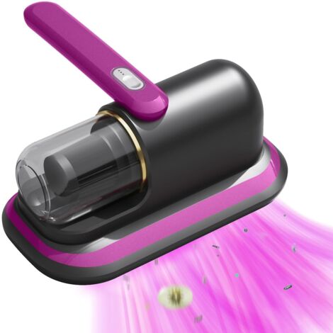 Aspirateur de matelas, aspirateur de lit avec lumière UV, aspirateur à main sans fil avec filtre lavable pour matelas, lit, canapé, oreillers, tapis