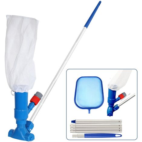 Aspirateur de piscine kit de nettoyage aspirateur sol nettoyant sac de collecte poteau piscine ensemble de nettoyeur de piscine