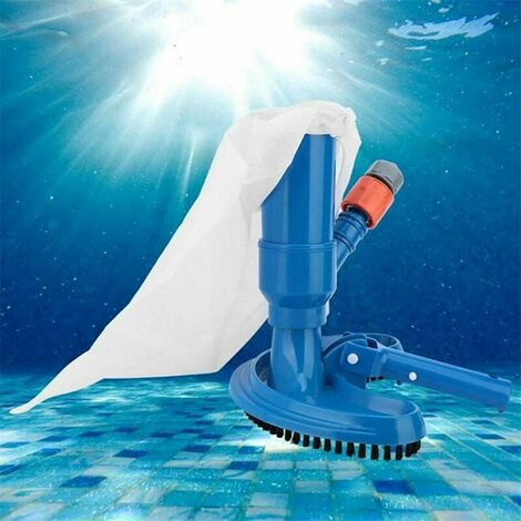 Aspirateur de Piscine Mini Jet avec Tête d'aspiration à Nettoyage Rapide,Outil de Nettoyage de Piscine avec Brosses/Raccord De Tuyau Rapide(Tuyau Non Inclus),Aspirateur pour Spa/étang/Piscine