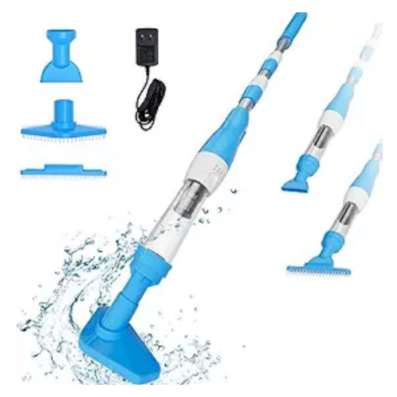 Aspirateur de Piscine sans Fil, 3 en 1 Nettoyeur Électrique à Batterie Rechargeable, 90 Minutes d'Autonomie, Aspirateur à Main pour Piscine, Jacuzzi,