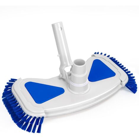 Aspirateur de sol de piscine avec brosses latérales, 32 cm