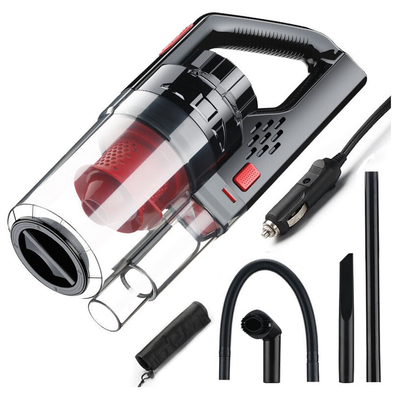 Aspirateur de voiture 150W 6000PA Wet/Dry Portable Handheld Vacuum Cleaner for Car Strong Power Suction Rouge