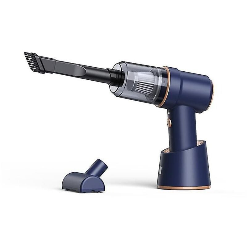 Fei Yu - Aspirateur de voiture 2 en 1 80000pa, chargement sans fil, air comprimé, portable, haute puissance, bureau, bleu