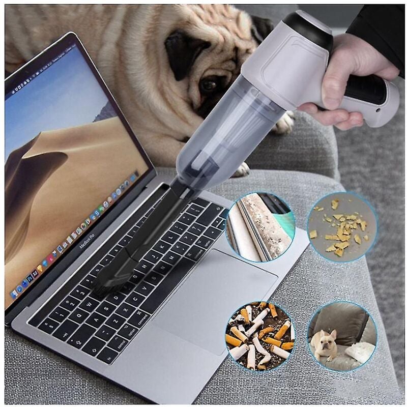 Aspirateur de voiture 3 en 1 à soufflage puissant, aspirateur à main sans fil pour la maison et la voiture, chargement à 90 °