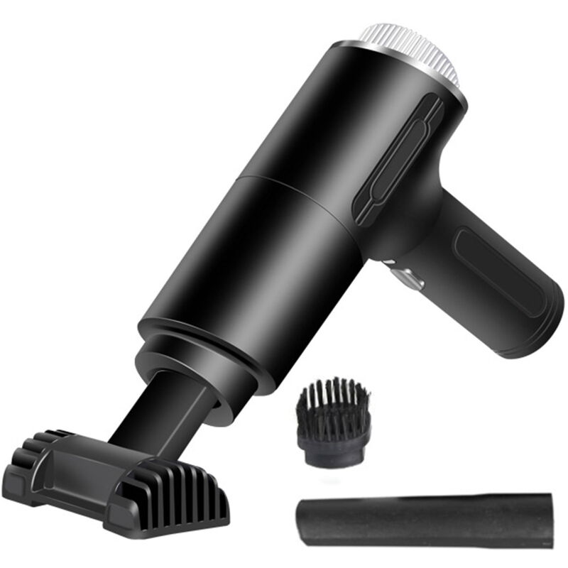 Feiyue - Aspirateur de voiture à main pour nettoyage polyvalent 120 w Aspirateur portable rechargeable avec lumière led pour poils d'animaux,
