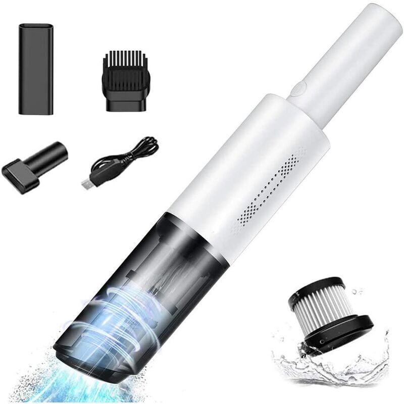 Forehill - Aspirateur de voiture aspirateur à main portable voiture aspirateur sans fil rechargeable haute puissance maison voiture double usage