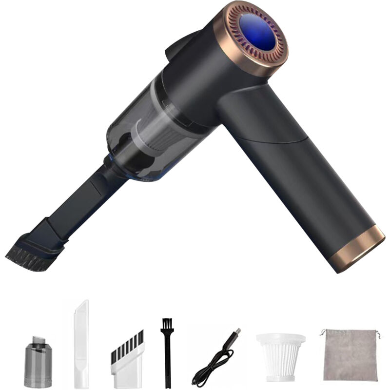 Mowze - Aspirateur à main Aspirateur de voiture9000Pa Forte puissance d'aspiration Mini aspirateur de voiture portable Aspirateur rechargeable sans