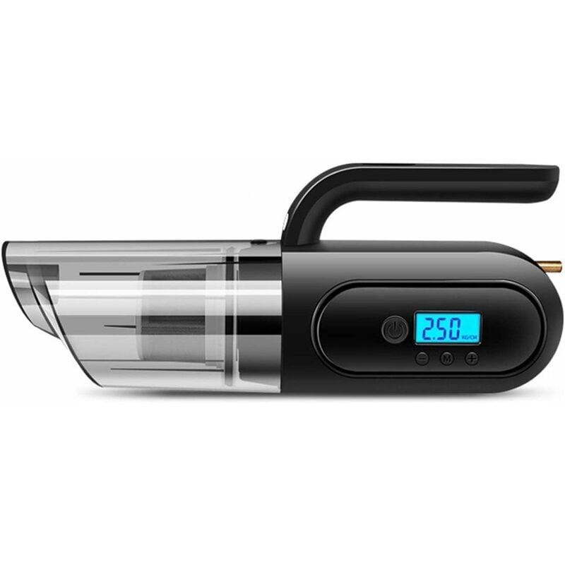 Gotrays - Aspirateur de voiture automatique multifonction portable Aspirateur de voiture à main 4 en 1 Aspirateur de voiture à pompe à air Noir
