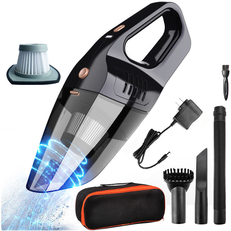 Yoyo - Aspirateur de voiture maison voiture sans fil voiture de poche voiture sec et humide double usage haute puissance rechargeable portable noir
