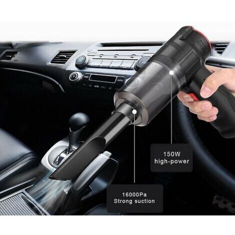 Aspirateur de voiture sans fil 16000pa 150w Bble sans fil 2 en 1 aspirateur de voiture portable ampli maison Mini aspirateur à double usage voiture