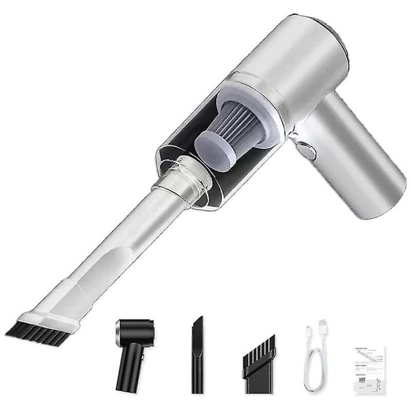 Fei Yu - Aspirateur de voiture sans fil à main à forte aspiration, aspirateur de voiture sans fil rechargeable, aspirateur portable