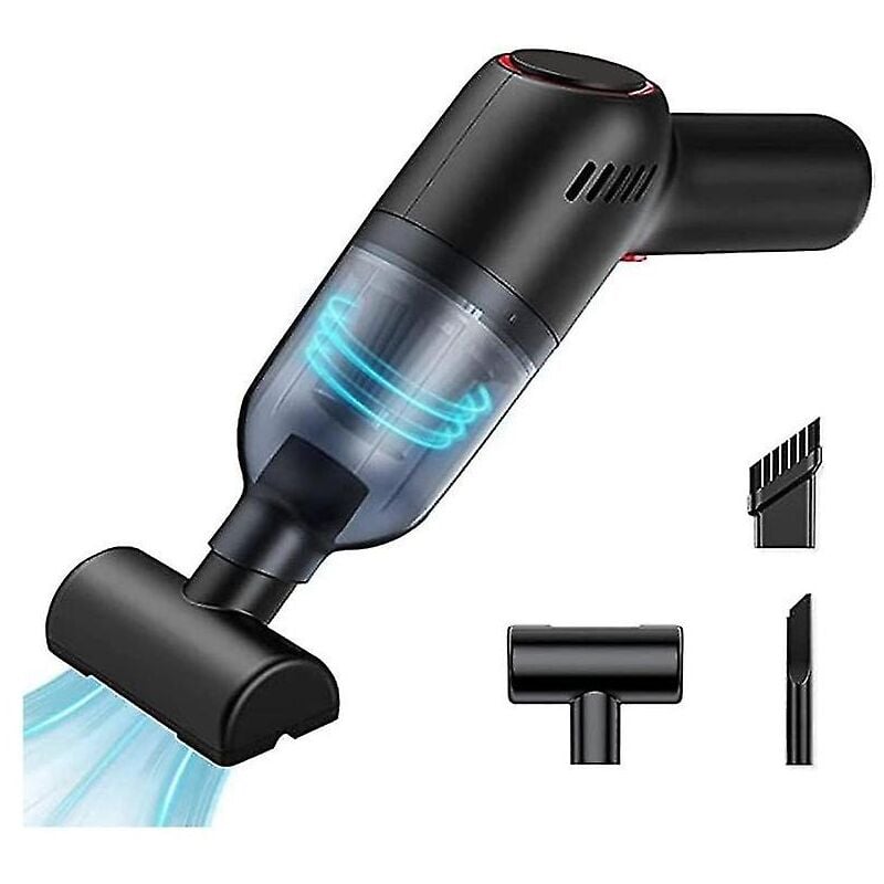 Aspirateur de voiture sans fil, aspirateur de voiture rechargeable avec moteur d'aspirateur dc 7,4 v, 120 w