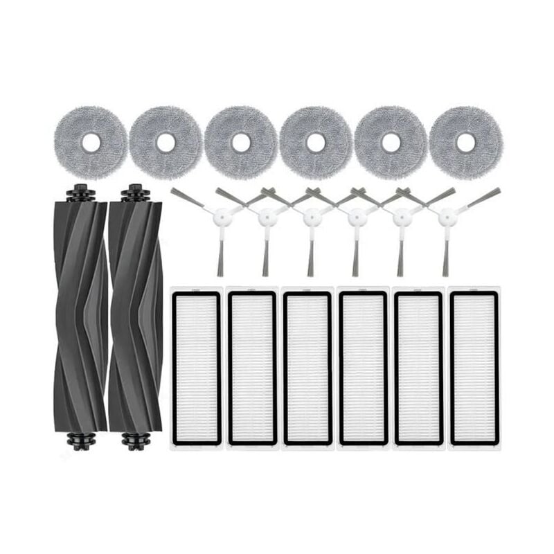 Forehill - Aspirateur Dreame Bot L10 Prime-L10S Pro, Brosse LatéRale Principale, Filtre Hepa, Chiffon de Vadrouille accessoire d'aspirateur