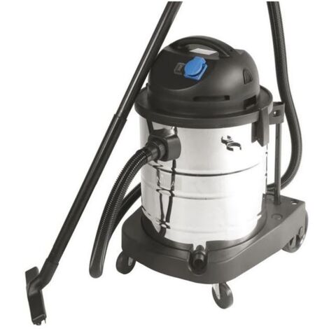 Aspirateur Eau et Poussière 1400WCuve inox 50L NIKLAS avec Prise électrique IP54 Accessoires NIKLAS