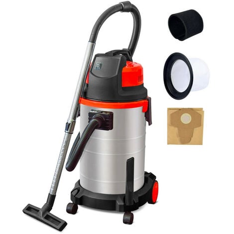 Aspirateur travaux à prix mini Ewt aspirateur eau et poussière 30l 1600w bi turbine