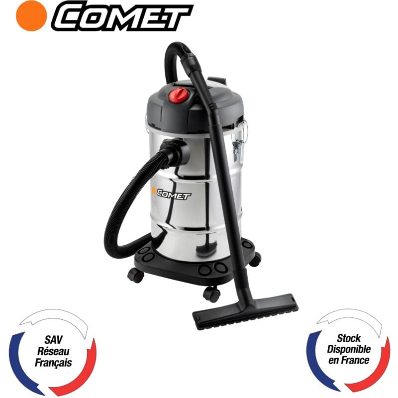 Comet - Aspirateur eau et poussière cv 30 x - Bidon 30 l - 1600 w