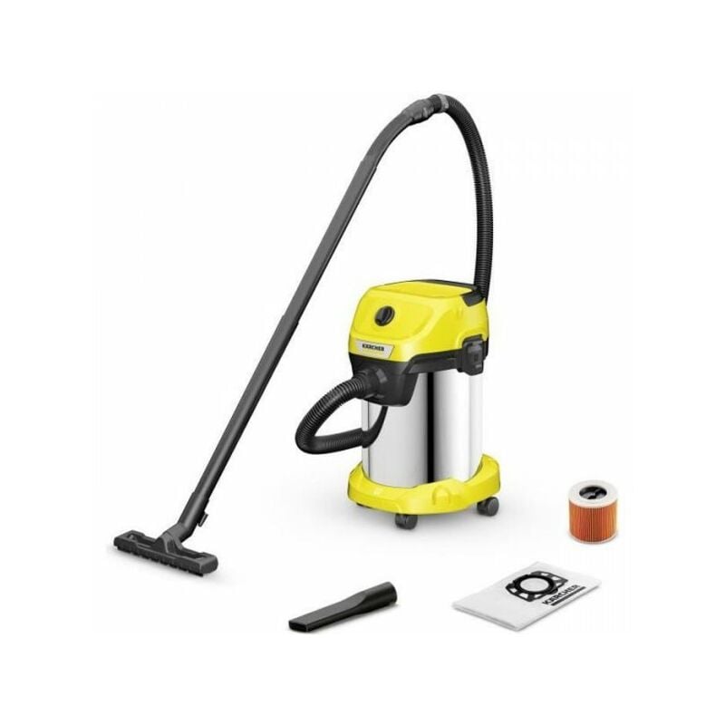 Karcher - Aspirateur eau et poussiere wd 3 s V-19/4/20 - Cuve inox 19 l - 1000W (Fonction soufflerie)