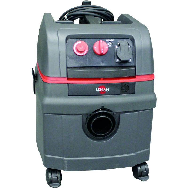 Leman - Aspirateur Cuve Polypropylene 25 Litres Synchro Vibrant 1400w