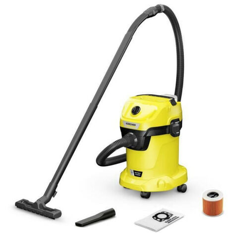 Aspirateur eau et poussieres sans fil KARCHER WD3-18 V-17/20 - Jaune et noir - Plastique - Autonomie de 20min