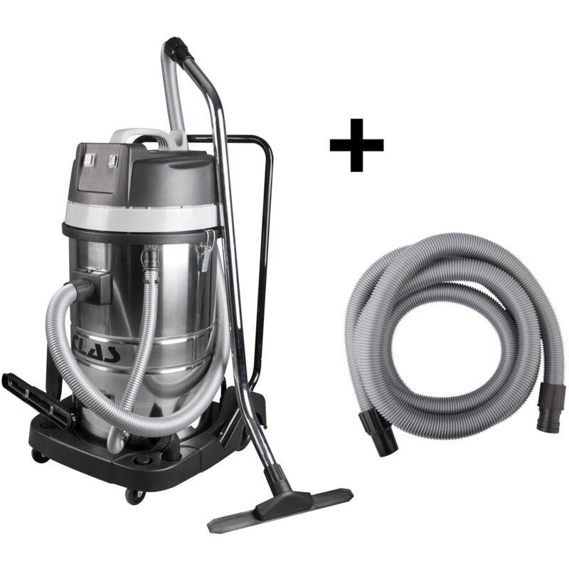 Clas - Aspirateur eau et poussière 2x1000W 230V 80 litres + flexible 4M - eg 1040 Equipements