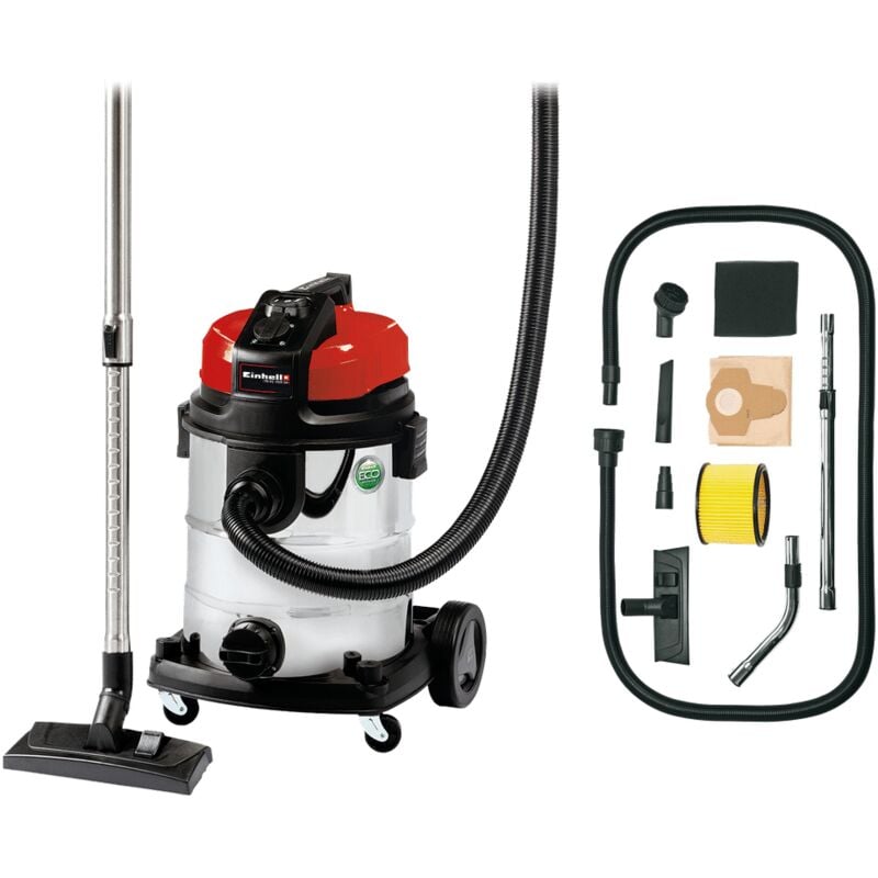 Aspirateur eaux et poussières te-vc 1925 sa (800W, Cuve 25L, Prise synchro oep, Livré avec accessoires) - Einhell