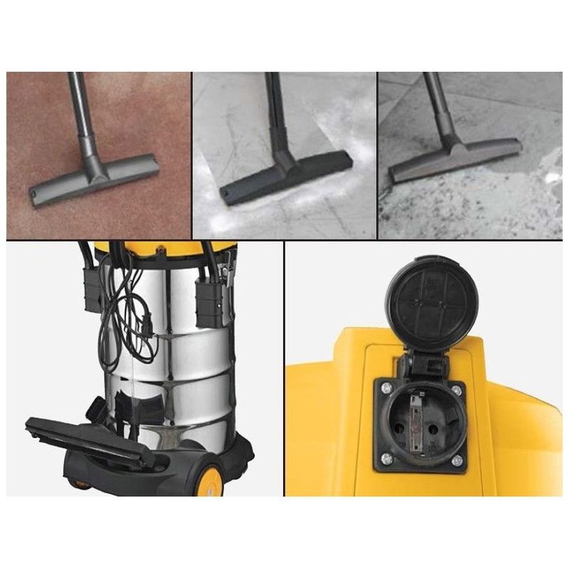 Aspirateur Eaux et poussières VITO 1200 W Cuve Inox 40 L Aspirateur eau poussieres VITOPOWER 1200W Cuve inox 40L