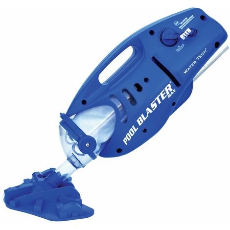 Aspirateur Electrique Pool Blaster Max Li- Robot Aspirateur sans Fil pour Piscine et Spa - sur Batterie - avec Sac Filtrant - Tête Large Réglable - bleu