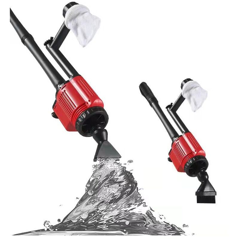 Aspirateur électrique pour aquariumNettoyeur de sable Nettoyeur de gravier - Siphon pour aquarium - Changement d'eau/filtre/nettoyage de la saleté
