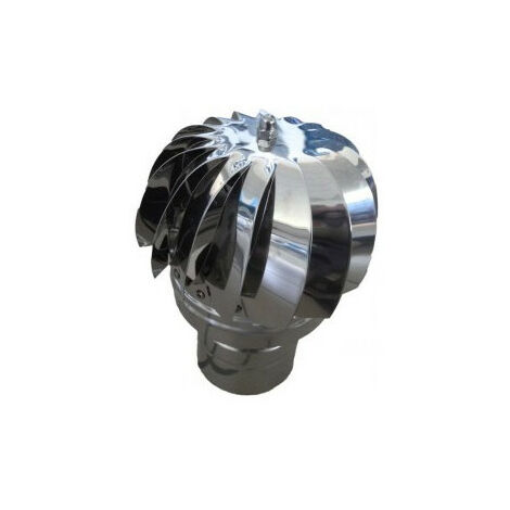 Aspirateur éolien inox - Base cylindrique - Ø100mm
