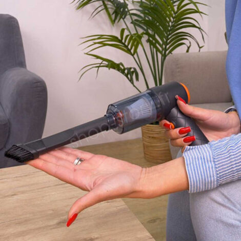 Aspirateur et souffleur sans fil 2 en 1 – Rechargeable via USB – Poids léger 300g – Autonomie jusqu'à 20 min – Accessoires inclus – Shop-Story