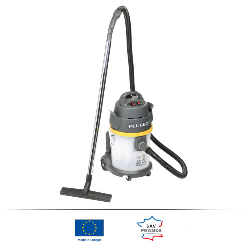 Peugeot Outillage - Aspirateur Hautes Performances - Multi-Filtres Anti-Colmatage ptfe - 35KPA - 1200W - 17L