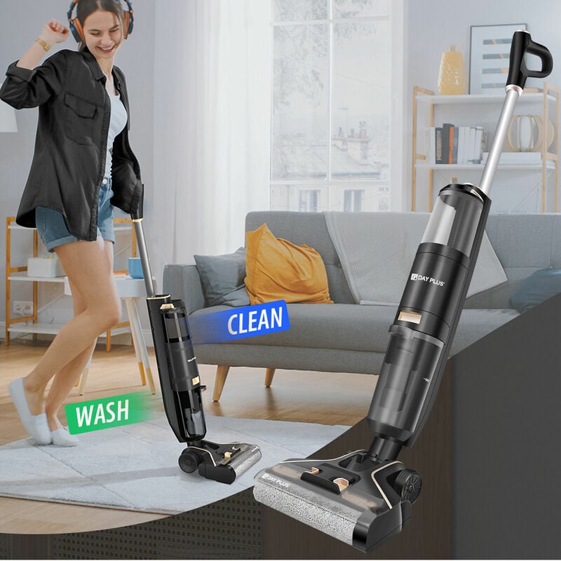 Aspirateur Hoover 3 EN 1 fonction d'essuyage Aspirateur à main Lave-sols rinçable